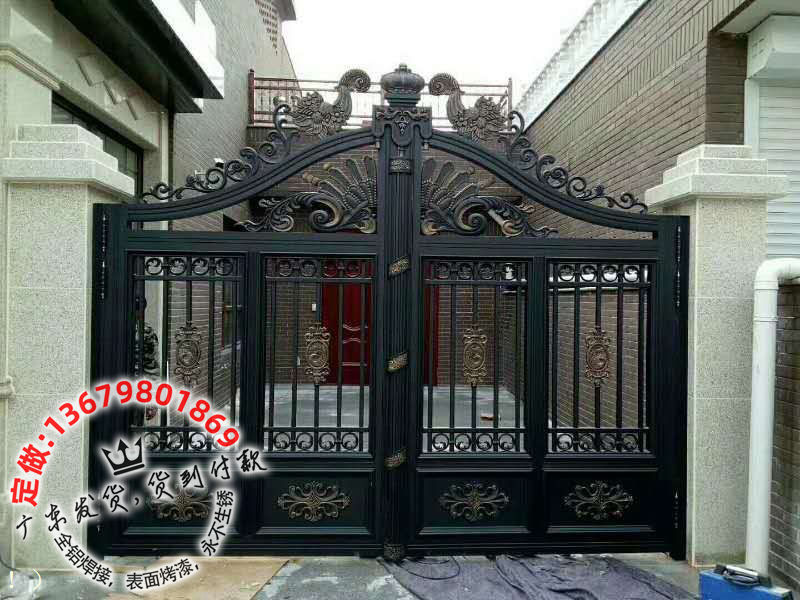 门业图片-防盗门别墅大门铝艺大门住宅大门4006图片